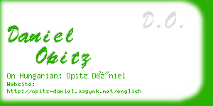 daniel opitz business card